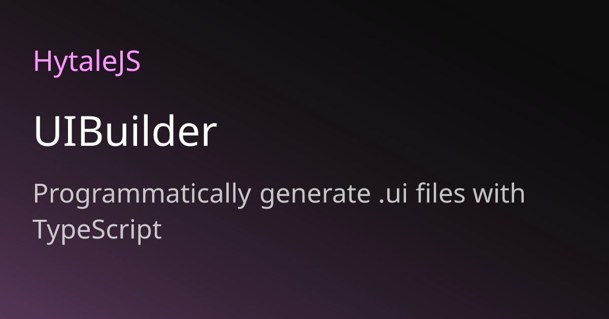 UIBuilder